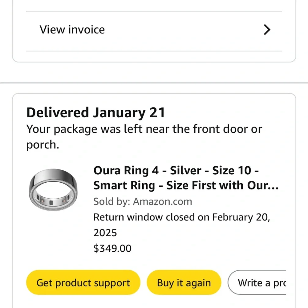 Silver Oura Ring